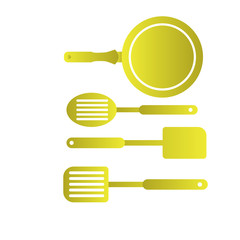 kitchen tools set icon