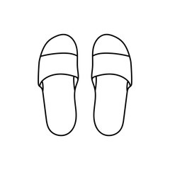 sandals white background icon