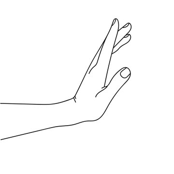 Hand Drawing With A Side Stop