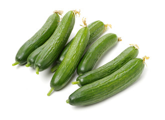 Lebanese Cucumber isolated on white background