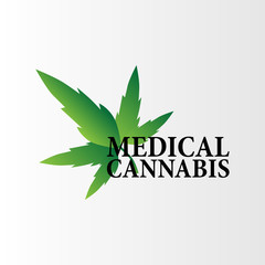 medical cannabis logo icon