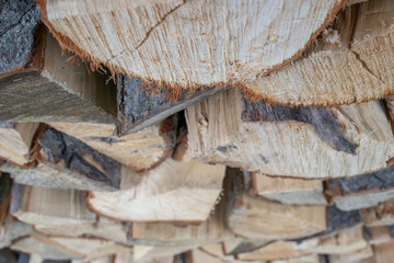 feuerholz stapel struktur laubholz