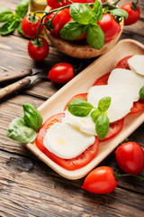 Traditional Italian dish caprese