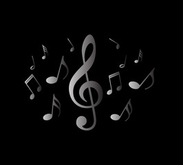 music note logo icon