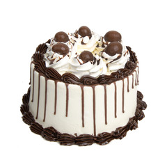 cake or Ice cream birthday cake on a background.