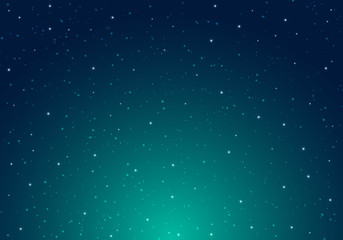 Night shining starry night sky with stars universe space infinity and starlight on blue sky background. Galaxy and planets in cosmos pattern.