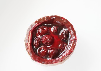 Delicious cherry curd cake