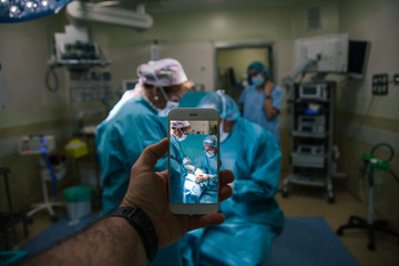 Surgery in the operating room - Powered by Adobe