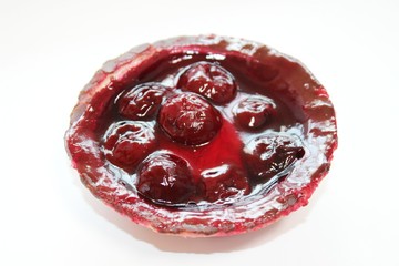 Delicious cherry curd cake