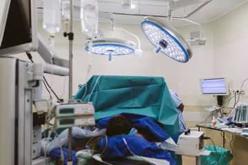 Surgery in the operating room