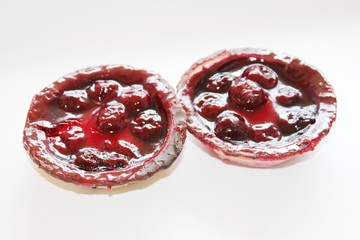 Delicious cherry curd cake