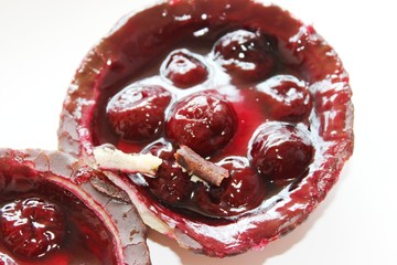 Delicious cherry curd cake