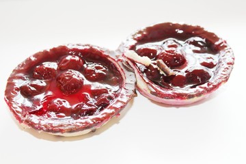 Delicious cherry curd cake