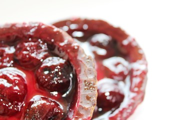 Delicious cherry curd cake