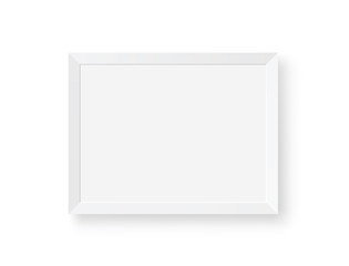 Fototapeta premium White realistic picture frame - stock vector.