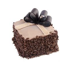 cake or Ice cream birthday cake on a background.