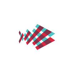 Fototapeta na wymiar Fish logo, illustration, vector