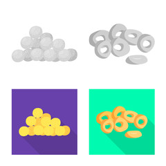 Vector illustration of Oktoberfest and bar icon. Collection of Oktoberfest and cooking stock vector illustration.