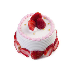 cake or Ice cream birthday cake on a background.