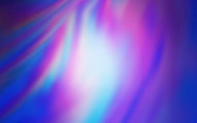 Light Pink, Blue vector blurred shine abstract template.