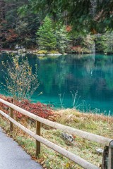 magical lake blausee in Switzerland