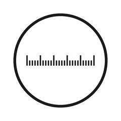 Measuring scale, markup for rulers. Vector illustration