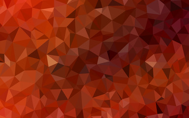 Light Red vector gradient triangles texture.