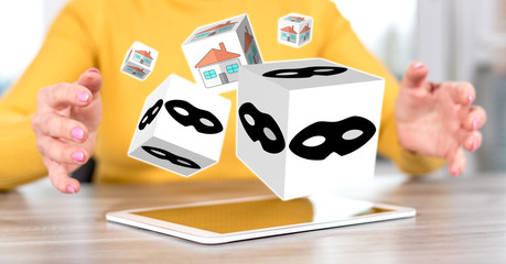 Concept of home burglary