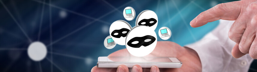Concept of cyber attack