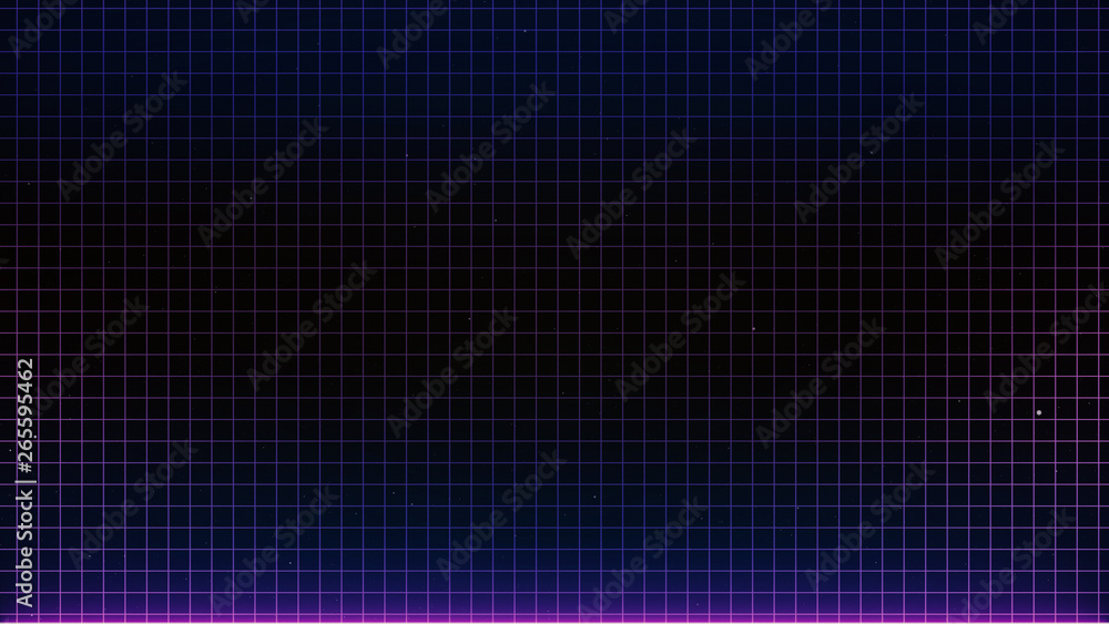 Canvas Prints retro sci-fi background futuristic landscape of the 80`s. digital cyber surface. suitable for design