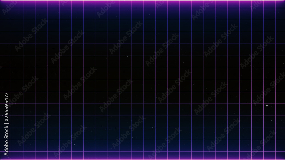 Canvas Prints retro sci-fi background futuristic landscape of the 80`s. digital cyber surface. suitable for design