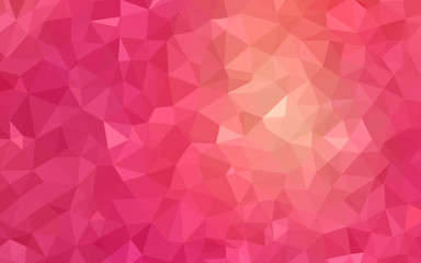 Light Red vector gradient triangles template.