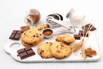 cookies with chocolate chip and ingredient