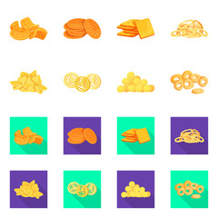 Vector illustration of Oktoberfest and bar sign. Set of Oktoberfest and cooking stock vector illustration.