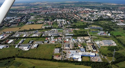 Greifswald, Gewerbegebiet Helmshäger Berg 2014