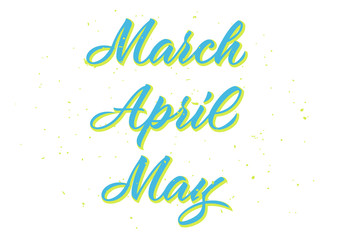 month_spring_calligraphy