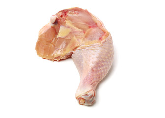 Chicken legs on white background