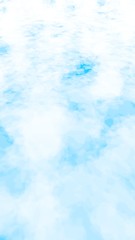 The bright sky in the morning. Blue sky background with white clouds. Cumulus white clouds in the clear blue sky. 3D illustration