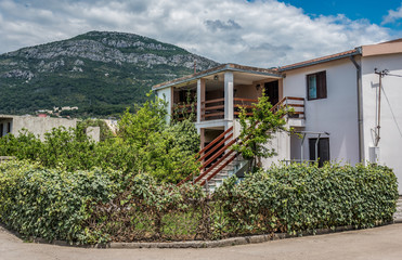 Fototapeta na wymiar Residential building in Bar town in Montenegro