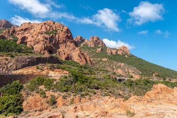 Massif de l´Esterel near Antheor