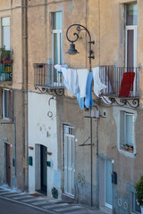 Street of an old town, Cagliari, Sardinia, Italy