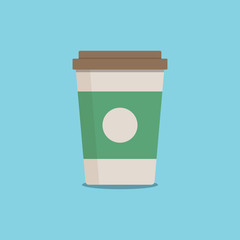 Coffee Paper Cup Vector Icon