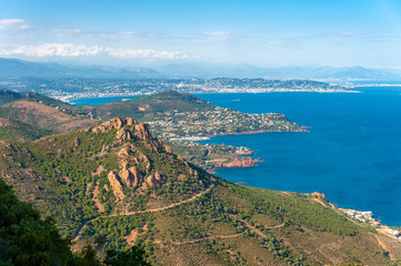 View vom Pic du Cap Roux near Antheor