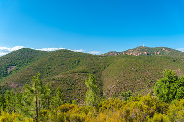 Fototapeta na wymiar View vom Pic du Cap Roux near Antheor