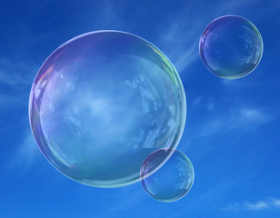 soap bubble sky lightness fragility 