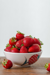 Ripe fresh red strawberries