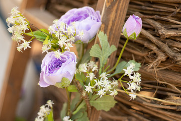 Village style wedding decoration