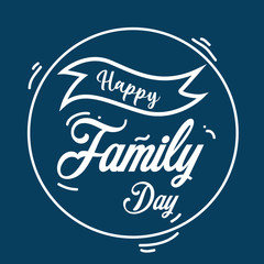 Happy Family Day vector Template Design Illustration