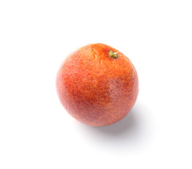 Tasty blood orange on white background