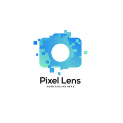 photo tech logo designs template, pixel technology logo designs concept